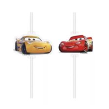 Хартиени сламки Procos Cars 4 бр 22 см