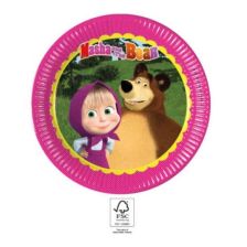 Хартиени чинии Procos MASHA & THE BEAR 8 бр. 23cm