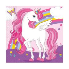 Салфетки Procos UNICORN RAINBOW COLORS 20 бр. 33х33см