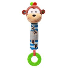 Писукаща играчка с гризалка маймуна Babyono 619