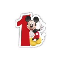Свещ за рожден ден Procos номер 1 Mickey Mouse