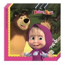 Салфетки Procos Masha and Bear 20 бр. 33x33 см 86514