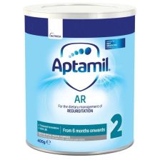 Мляко за кърмачета Aptamil - AR 2, против повръщане 6-12 месеца 400 грама