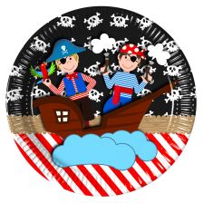Парти чинийки Procos Pirates 8 бр. 23 см 88417