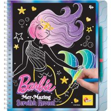Скечбук Lisciani Barbie Mer-Mazing Scratch Reveal