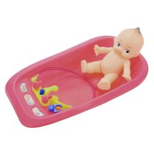 Бебе във вана с душ Raya Toys Little Bathroom