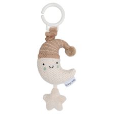 Бебешка играчка за количка и столче Baby's Only Heaven Moon Clay, вибрираща