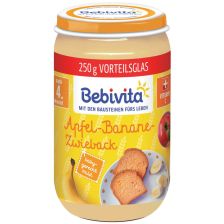 Бебешка каша Bebivita с ябълка, банан и сухар 250гр.