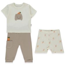 Бебешка пижама Bebetto Baby Carrots, 3ч., 3-24 м., F1476