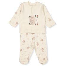 Бебешка пижама Bebetto Organic little lamb, Екрю, 0-6 м., F1425