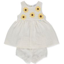 Бебешка рокля Bebetto ETHNIC DAISY, Бежов, 2 ч., 6-36 м., K4383