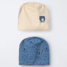 Бебешка шапка Blukids BLUE HORIZON, 2 бр., 0-36 м., 4667335