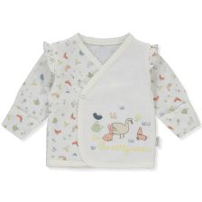 Бебешка жилетка Bebetto HAPPY GARDEN, Екрю, 0-3 м, T3401