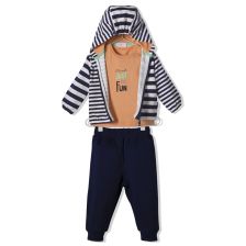 Бебешки комплект Bebetto Just Fun Тъмносин, 3 ч., 6-36м., K3785
