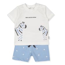 Бебешки комплект Bebetto Walking Zebras, Син, 2 ч., 3-24 м., K4720