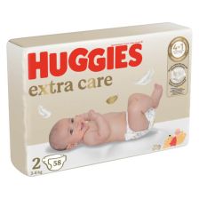 Бебешки пелени HUGGIES Extra Care 2, 3-6 кг, 58 броя
