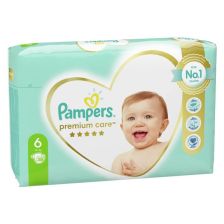 Бебешки пелени Pampers Premium Care 6, 13+ кг, 38 броя