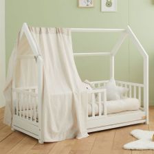 Бебешко легло Italbaby Nanan Монтесори, с преграда, Бял