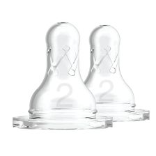 Биберони Dr.Brown's за шишета Narrow-Neck Anti Colic Options+, 2 етап, 2 бр.