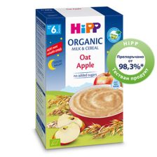 БИО млечна каша Hipp Лека нощ, овес и ябълка 250гр.