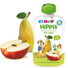 БИО Плодово пюре Hipp HiPPiS ябълка и круша 100гр.