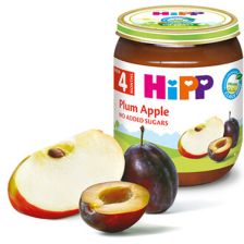 БИО Плодово пюре Hipp Сливи и ябълки 125гр.