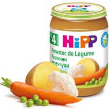 БИО пюре Hipp Различни зеленчуци 190 гр.