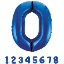Фолиев балон за рожден ден Unique Blue
