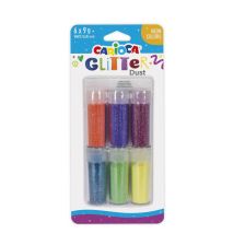 Брокат с лепило Carioca Glitter Neon, 6 цвята