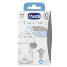 Стъклено шише 150 мл. 0+ CHICCO 0238