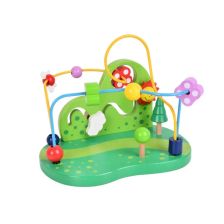 Дървена детска игра Монтесори Raya Toys Лабиринт Гора