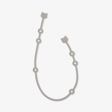 Държач за залъгалка Kikka Boo Pacifier holder Platinum Silicone Sand