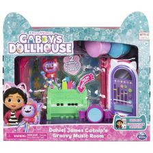Игрален комплект с фигуркa Spin Master Gabby's Dollhouse Deluxe Room Daniel James Catnip Goovy Music Room, с 2 изненади