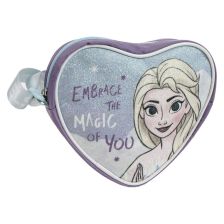 Детска чанта през рамо Cerda Disney Frozen, с форма на сърце, 2100005668, 15 см.