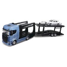 Детска играчка автовоз Bburago Haulers, с количка, мащаб 1:43, Асортимент 