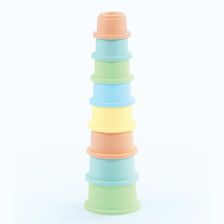 Детска играчка кула за редене DOLU, Пастел, 5203