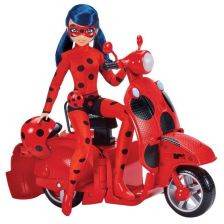 Игрален комплект Playmates Miraculous Lady Bug Трансформиращ се скутер с Калинка