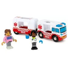 Детска линейка BRIO World Rescue Ambulance, с фигурки