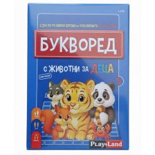 Детска настолна игра Play Land Букворед с животни за деца