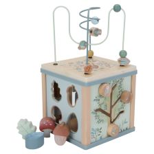Детски дървен образователен куб Little Dutch Activity Cube Forest Friends, LD7231