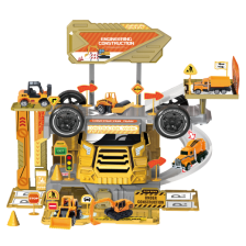 Детски игрален комплект Raya Toys Камион-паркинг 2в1, 46 ч.