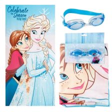 Детски комплект за плаж Cerda Frozen Плажна кърпа и очила за плуване, 2200010834, 70х140 см.