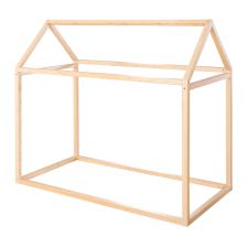 Детско легло тип къщичка Roba Montessori Natural, бамбук, 70/140 см