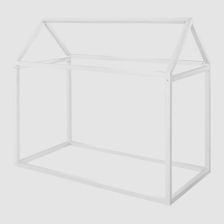 Детско легло тип къщичка Roba Montessori White, дърво, 70/140 см