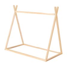Детско легло тип палатка Roba Montessori Tipi Natural, бамбук, 70/140 см