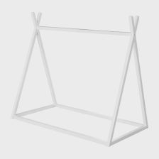 Детско легло тип палатка Roba Montessori Tipi White, дърво, 70/140 см