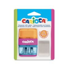 Двойна острилка с гума CARIOCA, Лилав