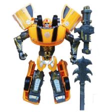 Трансформиращ се робот-кола жълт Raya Toys