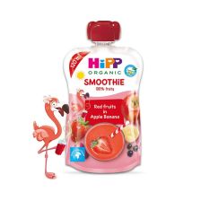 Био смути ябълка, банан и червени плодове HIPP 84000