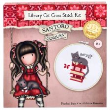 Гоблен за шиене Santoro Gorjuss Library Cat